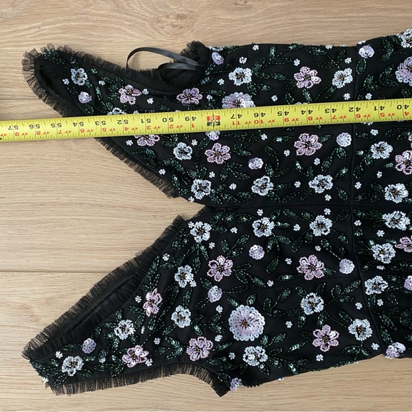 Adrianna Papell Black and White Floral Maxi Dress - Picture 9 of 9